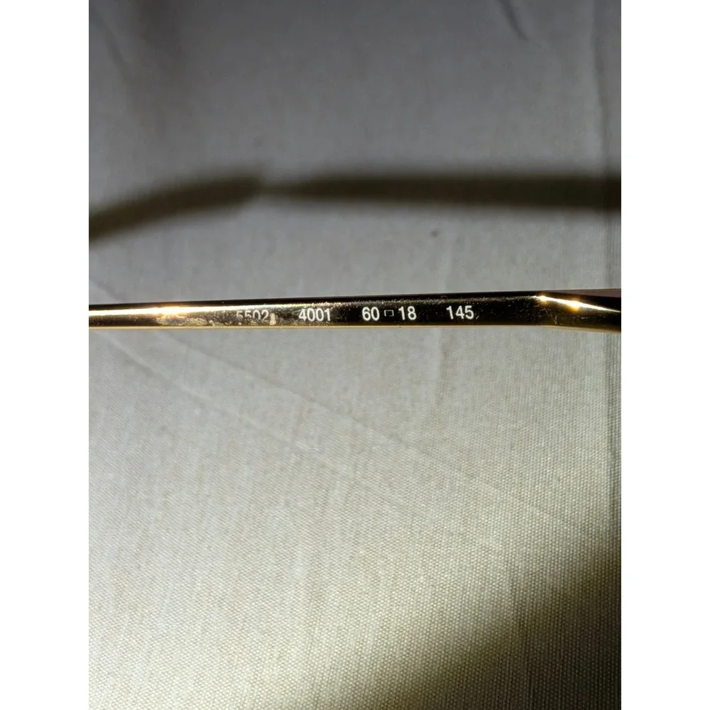 Mirari for Luxottica 5502 4001 Eyeglasses Frame Italy 60-18 145mm Half Rimless